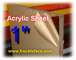 1 X 48 X 48 Acrylic Sheet -MOTOR FREIGHT ONLY