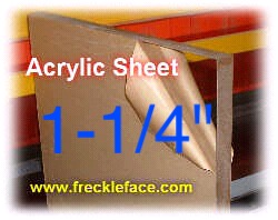 1.25" OD X 1" ID Clear Acrylic Tube – 18" Long – Square Plexiglass Lucite – Best Acrylics