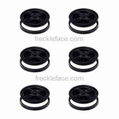 6 Pack Gamma Seal, BlackComplete Including Lids, Adapter Rings, and Gaskets