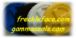 Gamma Seal 4 Color Pack, 1 White, 1 Blue, 1 Yellow, and 1 Black<br>Complete Including Lids, Adapter Rings, and Gaskets