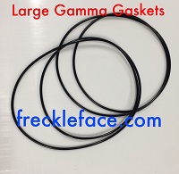 Replacement Gasket For Large Gamma Seal Lid (2 Pack) Made of Black Buna N RubberSolid Core, Higher Quality Than The Original.  Shipping Included