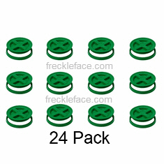 24 Pack Gamma Seal, Green Complete Including Lids, Adapter Rings, and Gaskets