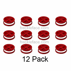 12 Pack Gamma Seal, Red Complete Including Lids, Adapter Rings, and Gaskets