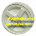 12 Pack Gamma Seal, White Complete Including Lids, Adapter Rings, and Gaskets