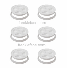 6 Pack Gamma Seal, WhiteComplete Including Lids, Adapter Rings, and Gaskets