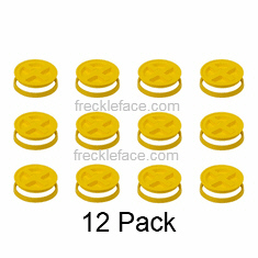 12 Pack Gamma Seal, Yellow Complete Including Lids, Adapter Rings, and Gaskets