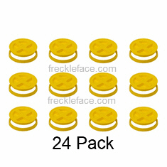 24 Pack Gamma Seal, Yellow Complete Including Lids, Adapter Rings, and Gaskets