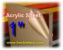 1 X 12 X 12 Acrylic Sheet 5 Pack, FREE SHIPPING