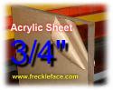 3/4 X 12 X 12 Acrylic Sheet 5 Pack, FREE SHIPPING